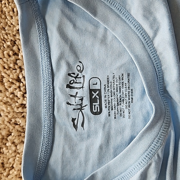 Salt Life Long sleeve T shirt, blue, size L - Picture 3 of 6